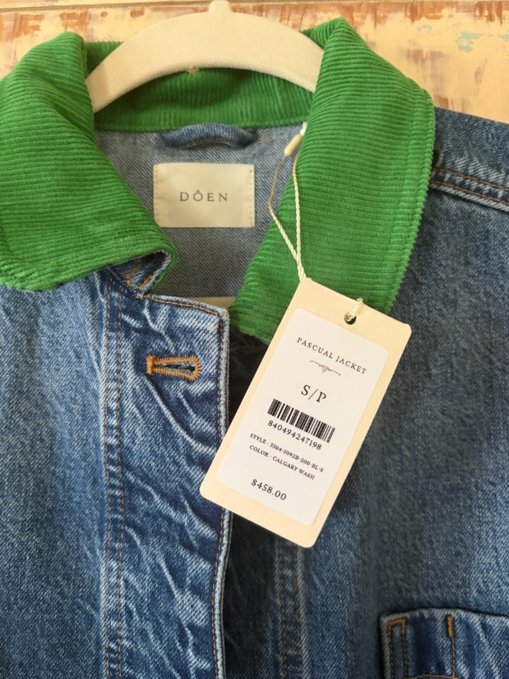 NWT Doen Pascual Jacket -- Calgary Wash / S - Picture 8 of 10